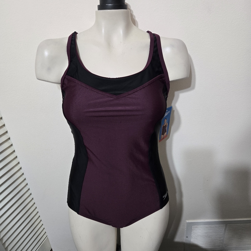Speedo Potent Purple 1 piece swimsuit